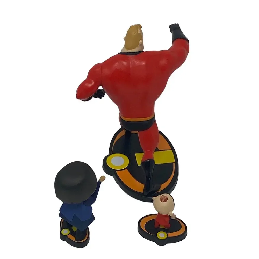 Disney Pixar The Incredibles Lot Of Seven Toy Figurines Cake Toppers Decorations